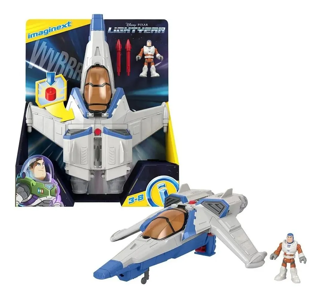 FIGURA DE ACCION FISHER PRICE HGT26 IMAGINEXT BUZZ LIGHTYEAR NAVE ESPACIAL DELUXE