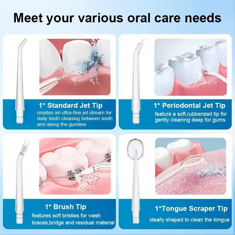 Irrigador Oral eléctrico impermeable portátil inalámbrico blanqueamiento Dental lavadora bucal