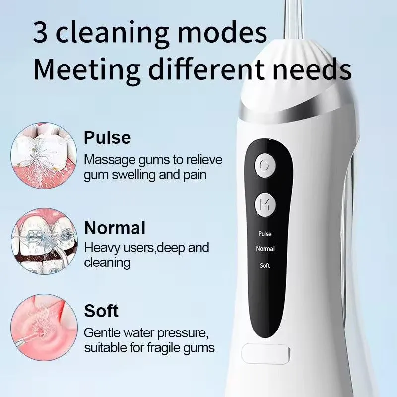 Irrigador Oral eléctrico impermeable portátil inalámbrico blanqueamiento Dental lavadora bucal