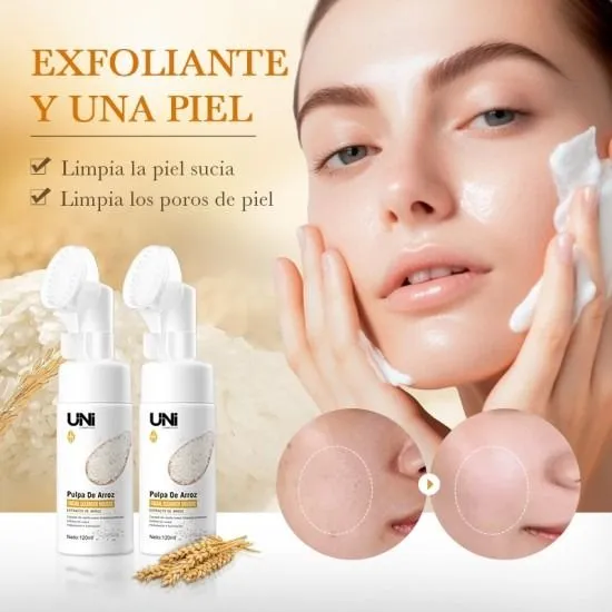 Espuma Limpiadora Facial Pulpa De Arroz 120ml CCepillo