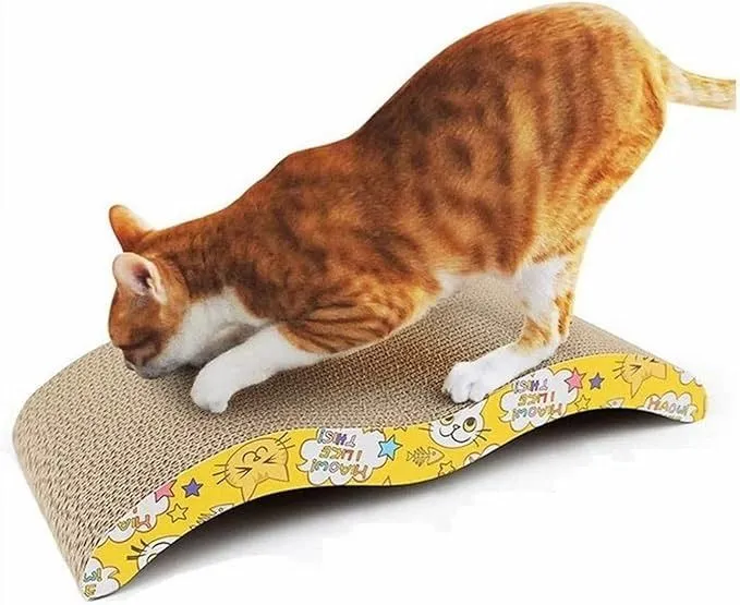 Rascadores para gatos forma corrugada de cartón pack de o5uni