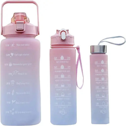 Tomatodo Trio (1 De 2lts, 1 De 900ml Y 300ml) Motivacional