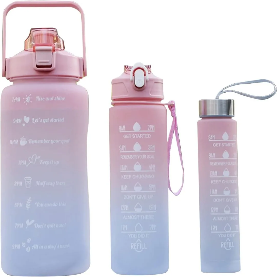 Tomatodo Trio (1 De 2lts, 1 De 900ml Y 300ml) Motivacional