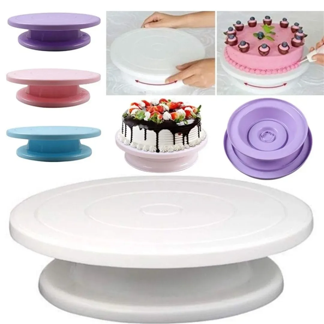 PORTA TORTA TURNTABLE REPOSTERO GIRATORIO BASE PARA TORTAS Y CUPCAKES