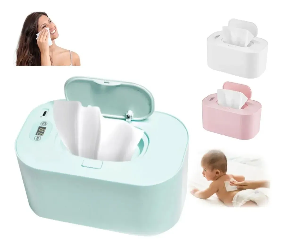 Calentador De Toallitas Húmedas Led Para Bebés Termostato
