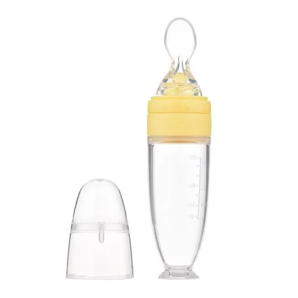 Cuchara De Silicona Para Alimentación De Bebés Papillas Licuados 90 Ml