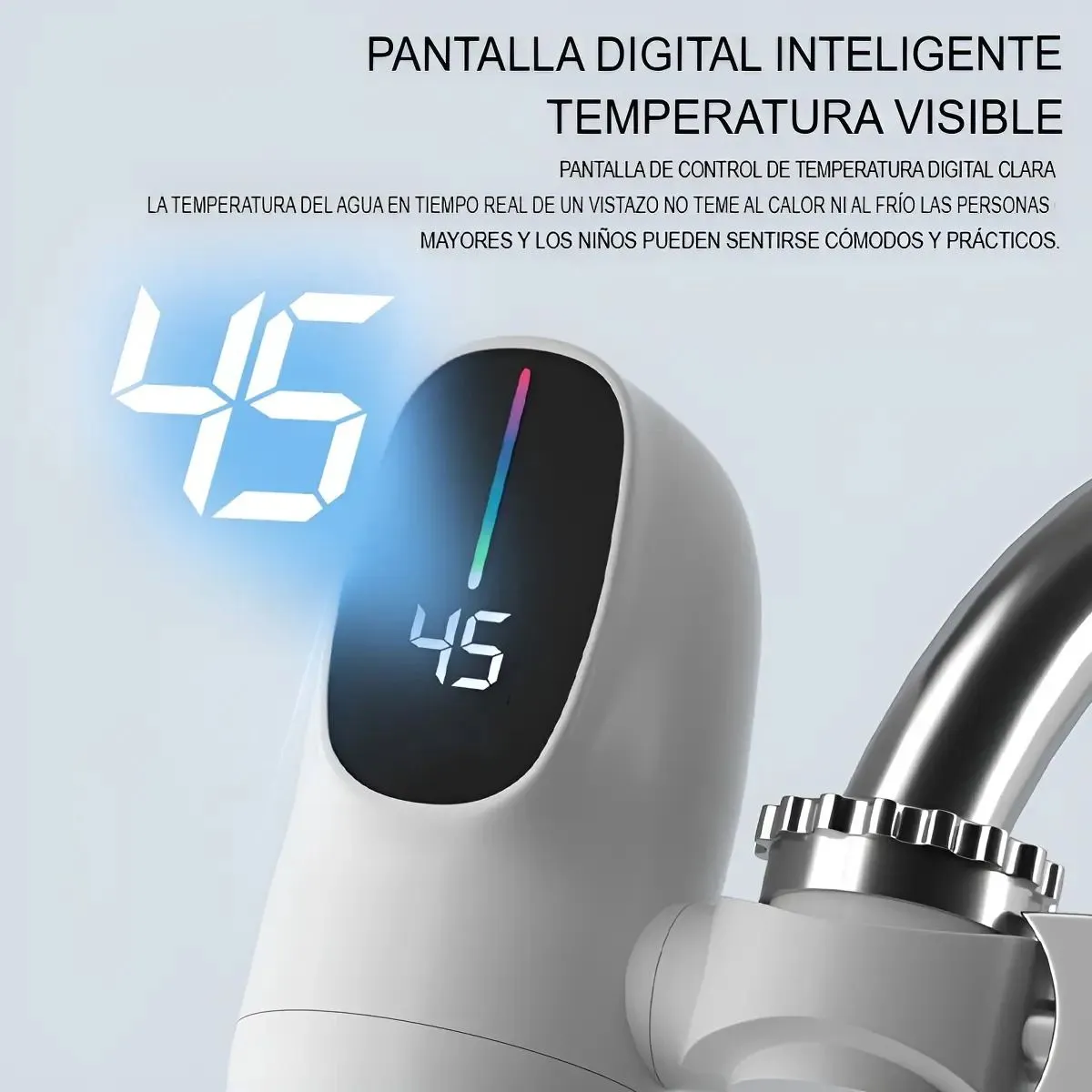 Calentador Eléctrico De Paso Para Grifo Caño Adaptable