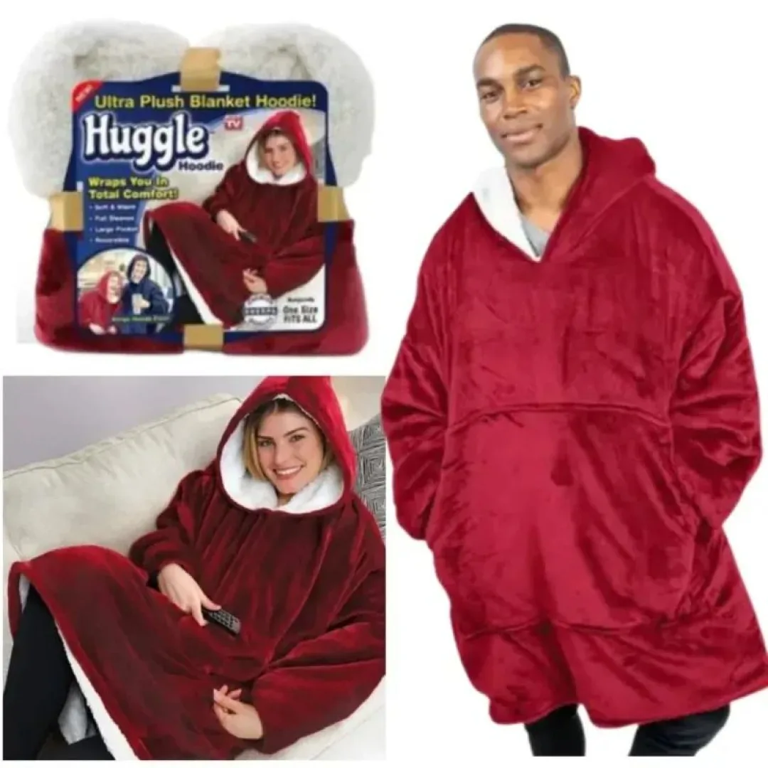 HUGGLE HODDIE POLERON guinda