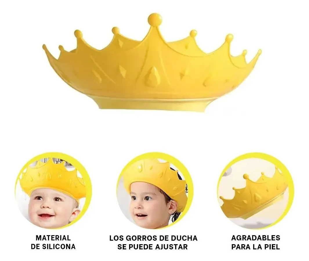 GORRO BAÑO DUCHA BEBE- NIÑOS PROTECCIÓN DE OJOS UNISEX