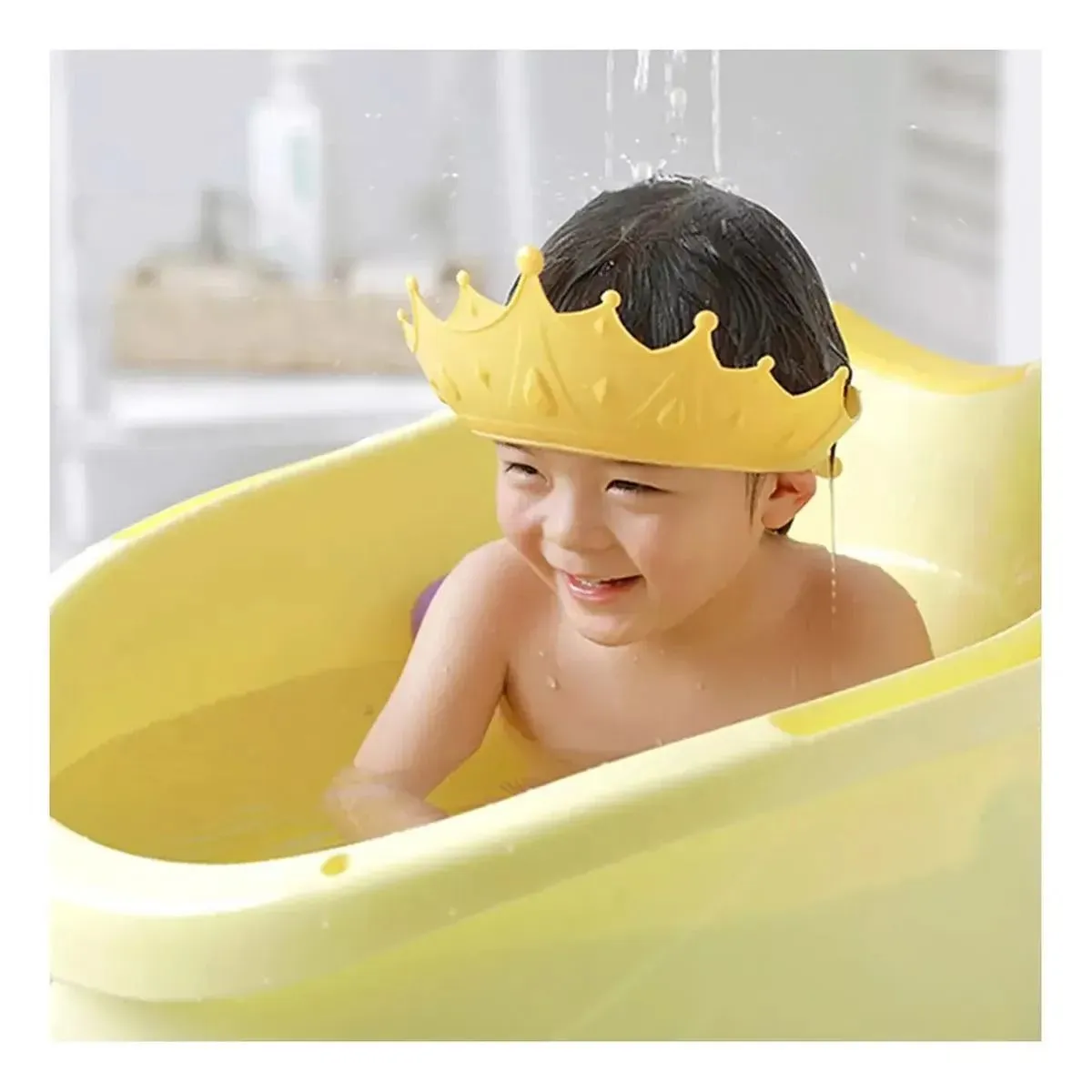GORRO BAÑO DUCHA PARA BEBES AJUSTABLE