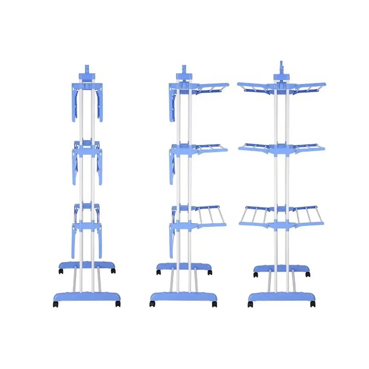 PACK DE 02 TENDEDERO Multifuncional 4 Niveles Plegable Transportable