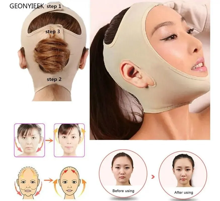 Faja Facial Completa Adelgazante Mentonera Papada - D180 TL
