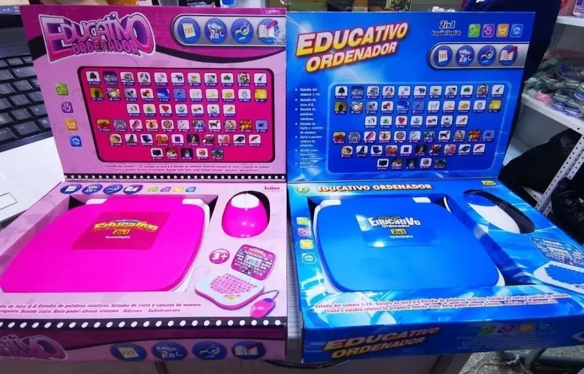 Mini Laptop Inteligente De Aprendizaje Para Niñas Portátil Rosado