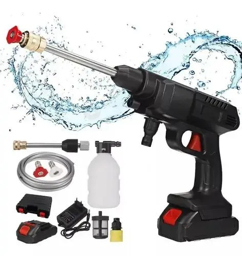 Hidrolavadora Inalámbrica Portátil 48V - Batería Recargable con Maletín y Accesorios de Limpieza