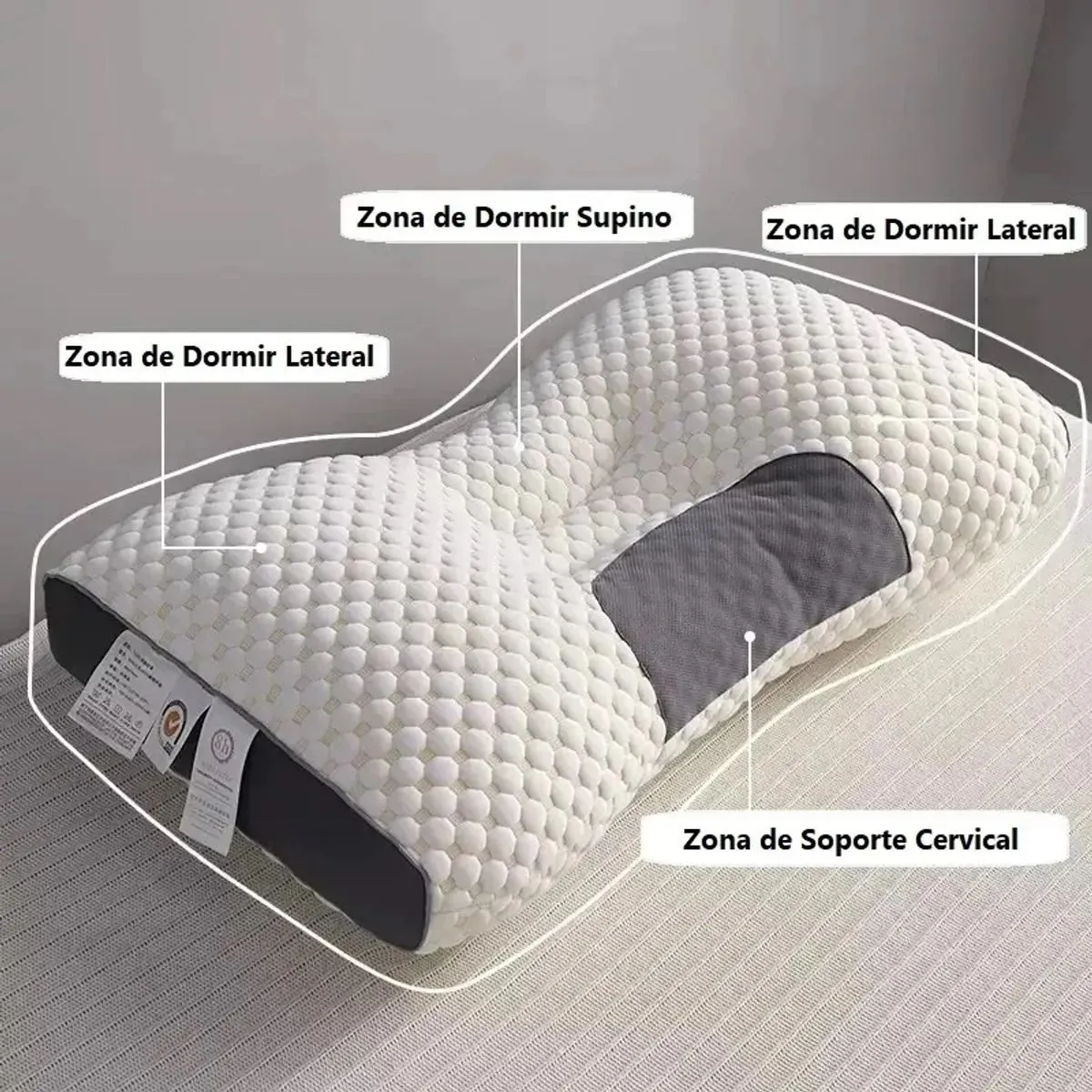 PACK DE 02 Almohadas Ergonomica Cervical Extra Grande