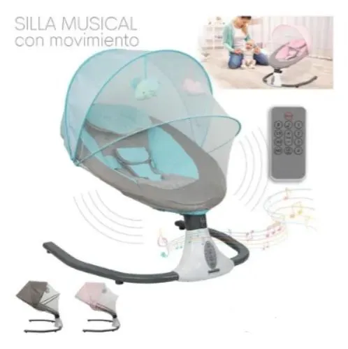MECEDORA ELECTRICA PARA BEBES A CONTROL REMOTO-BLUETOOH