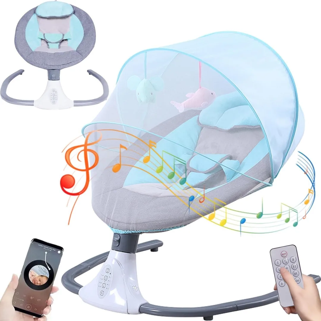 MECEDORA ELECTRICA PARA BEBES A CONTROL REMOTO-BLUETOOH