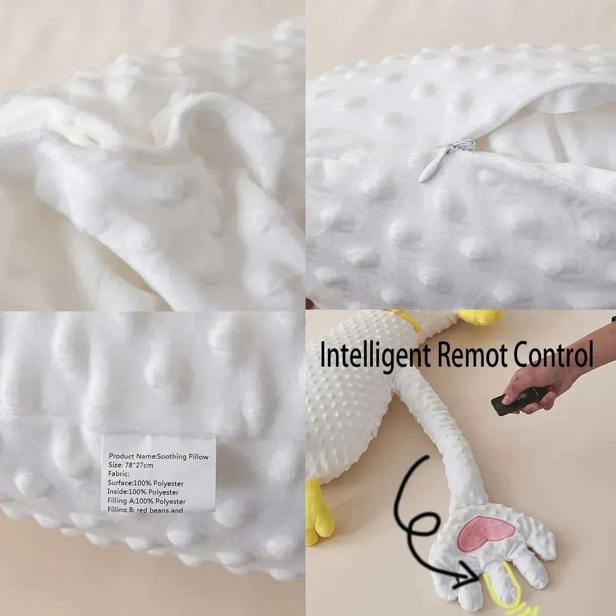 Peluche Arrullador para Bebés Palma Calmante Para Dormir