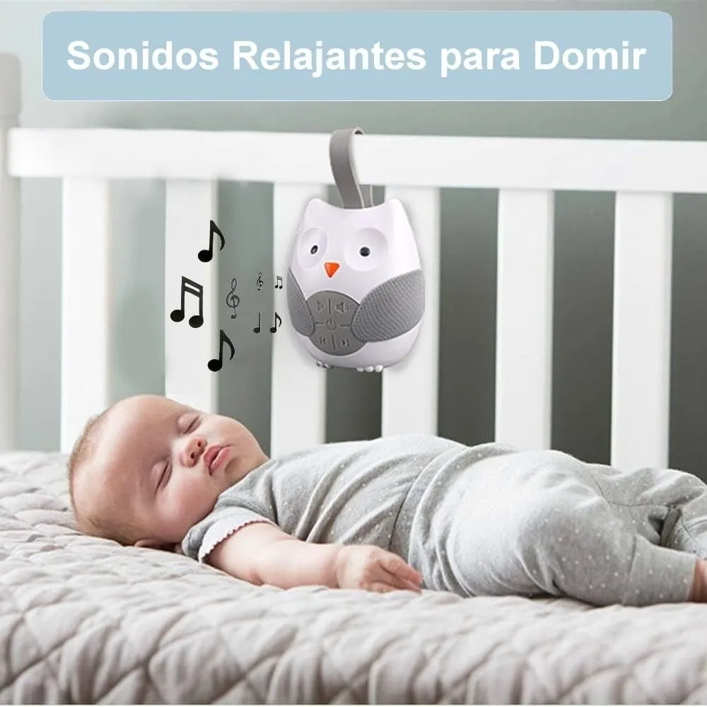 Máquina portátil de ruido blanco 8 melodías Búho blanco