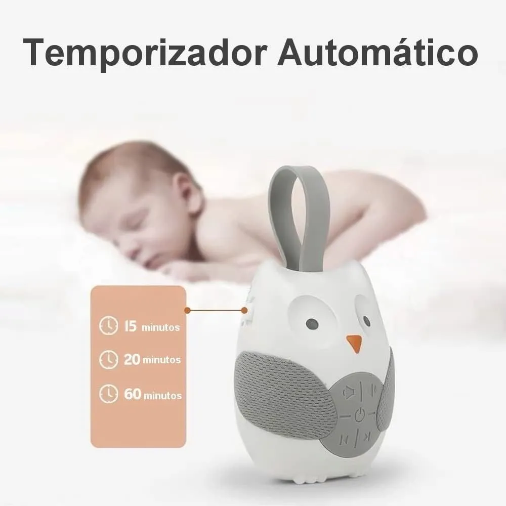 Máquina portátil de ruido blanco 8 melodías Búho blanco