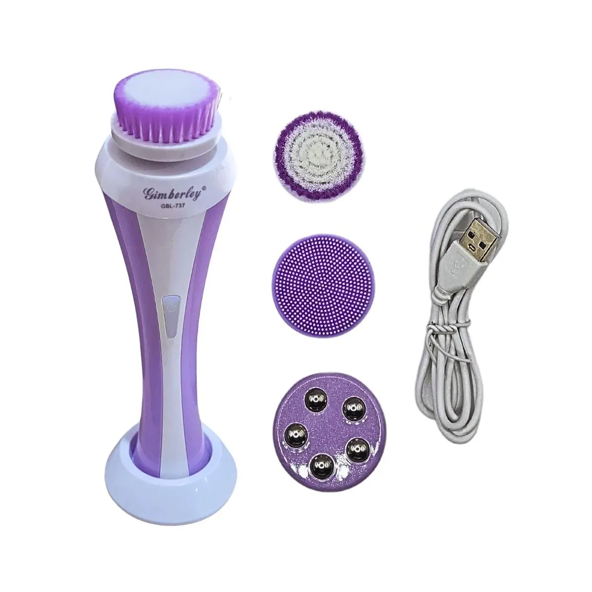 Masajeador y Limpiador Facial 3 en 1 Recargable — Limpiadores / desmaquilladores eléctricos