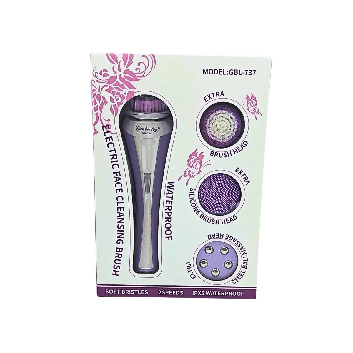Masajeador y Limpiador Facial 3 en 1 Recargable