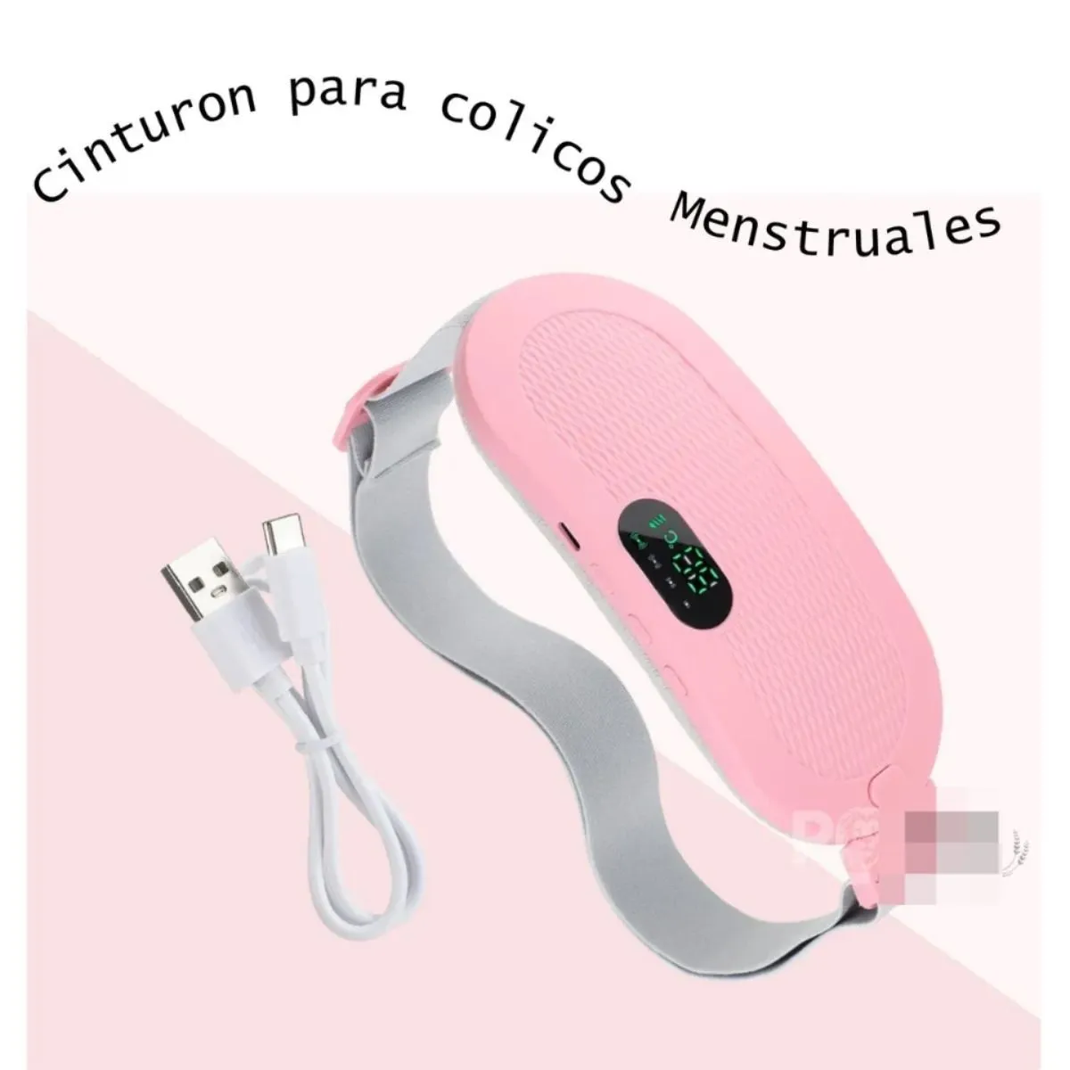 Cinturón Almohadilla De Calor Alivia Cólicos Menstruales