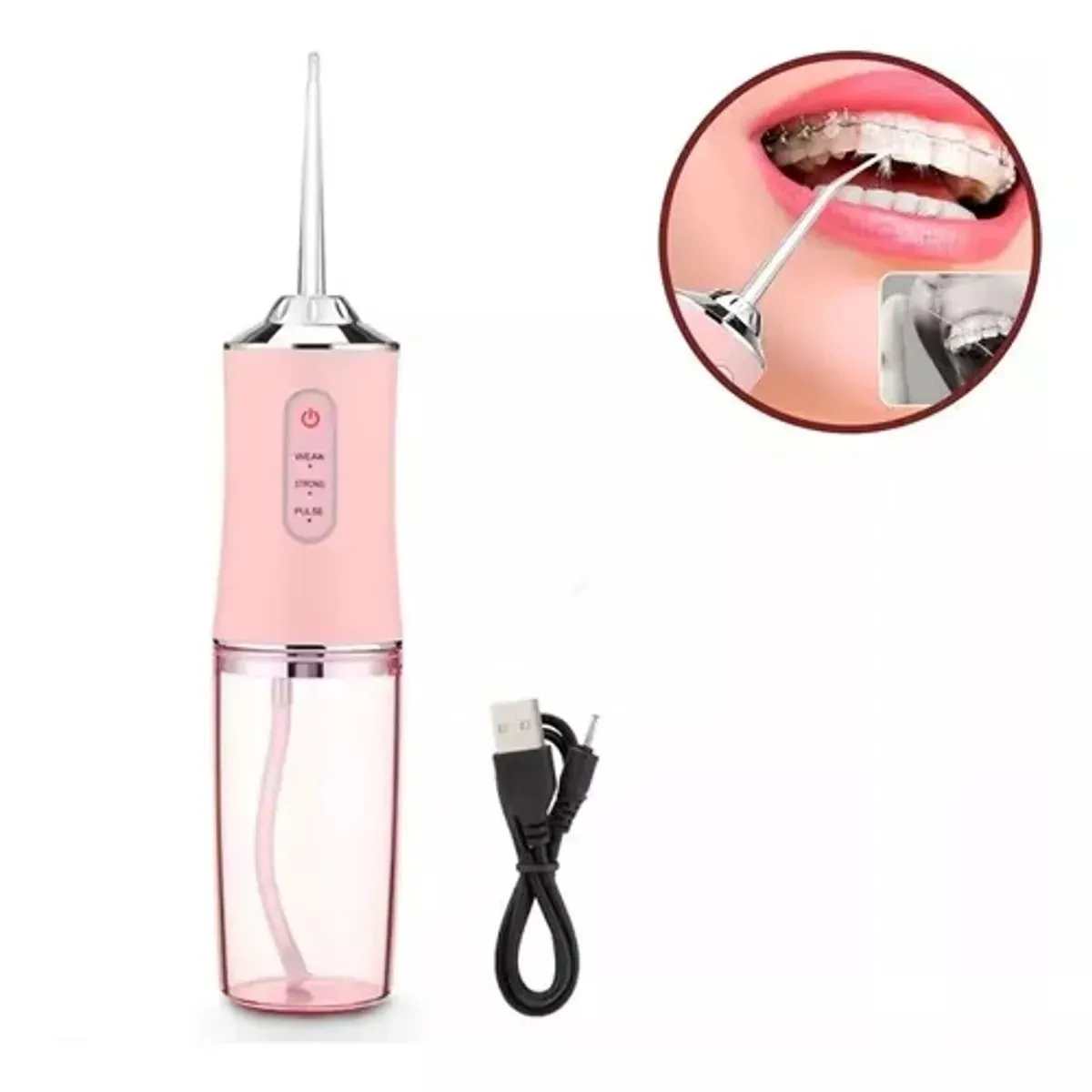 Irrigador Bucal Inalambrico Electrico Limpieza de Dientes Recargable
