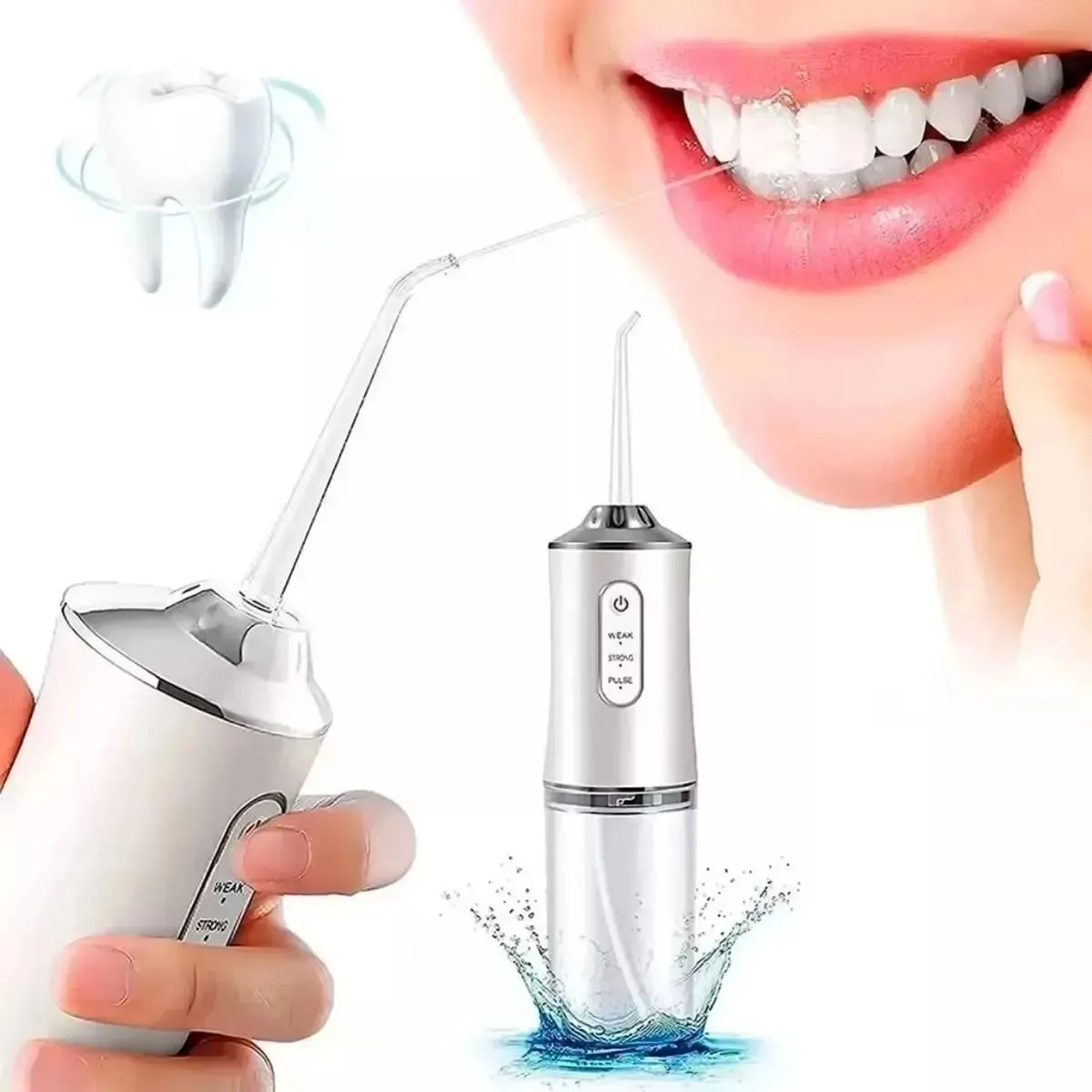 Irrigador Bucal Inalambrico Electrico Limpieza de Dientes Recargable — Artículos para el cuidado bucal eléctricos