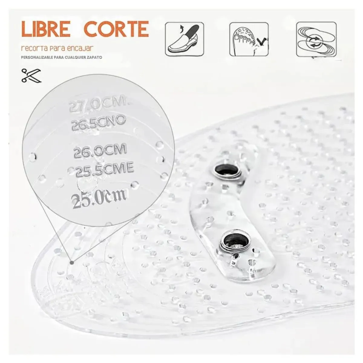 PLANTILLAS MAGNÉTICAS ADELGAZAMIENTO TALLA AJUSTABLE UNISEX