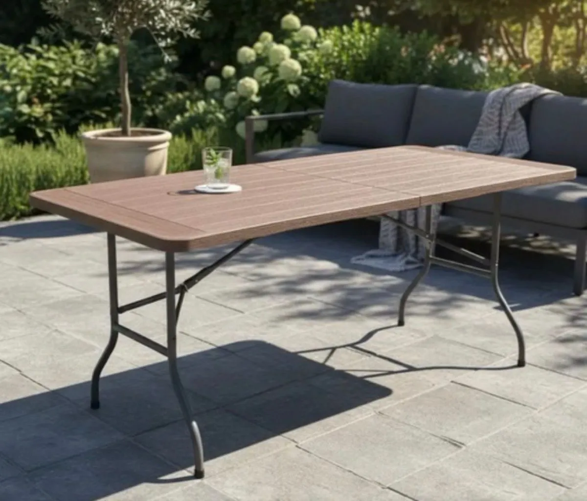 Mesa plegable portatil 180x70cm